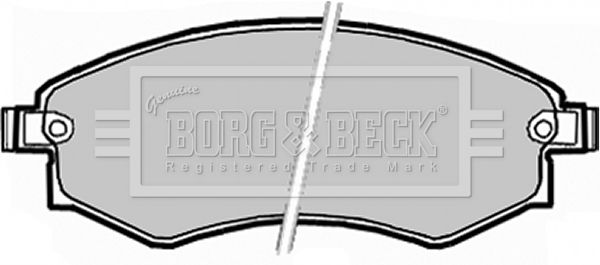 BORG & BECK Комплект тормозных колодок, дисковый тормоз BBP1913